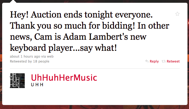 Friday Adam Lambert Snags UHH's Camila Grey for Magical Gay Mystery Tour