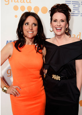 Julia Louis-Dreyfus and Megan Mullally