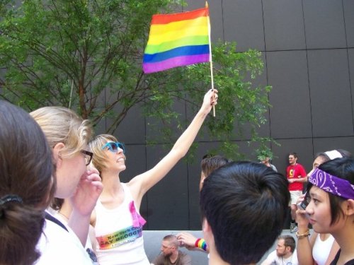 6. Inspirational Pride Flag Dancing