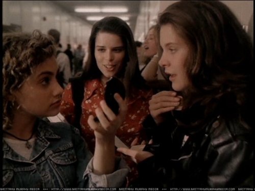 In "Party of Five" (1994) with Neve Campbell