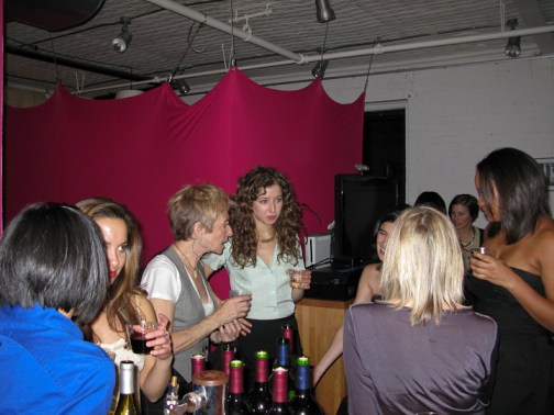anyone but me people drinking wine