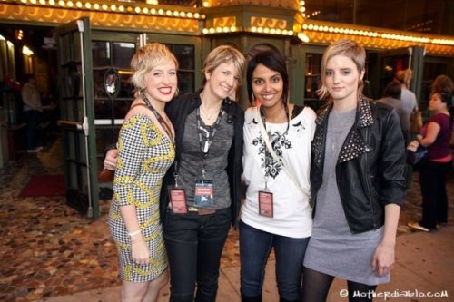 Kristen Kaza, Ky Dickens, Fawzia Mirza and Music Supervisor/Associate Producer Katy Haggis at the Chicago Premiere.