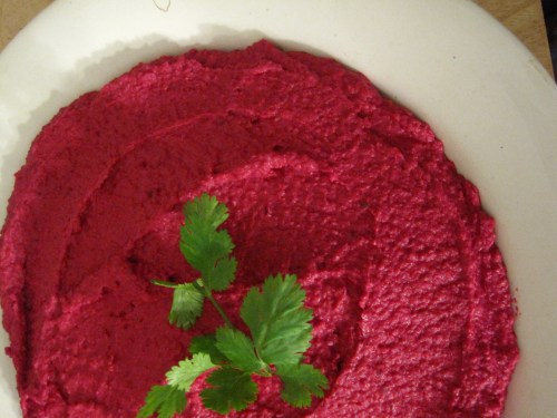 roasted beet hummus