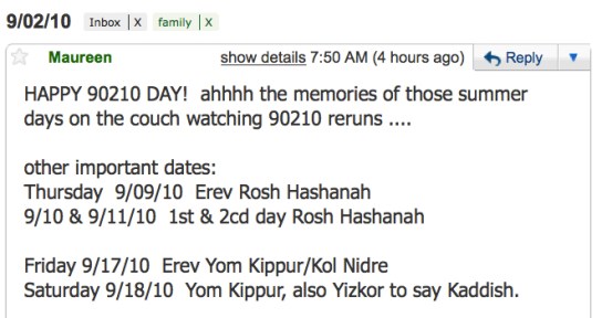 email from mom
