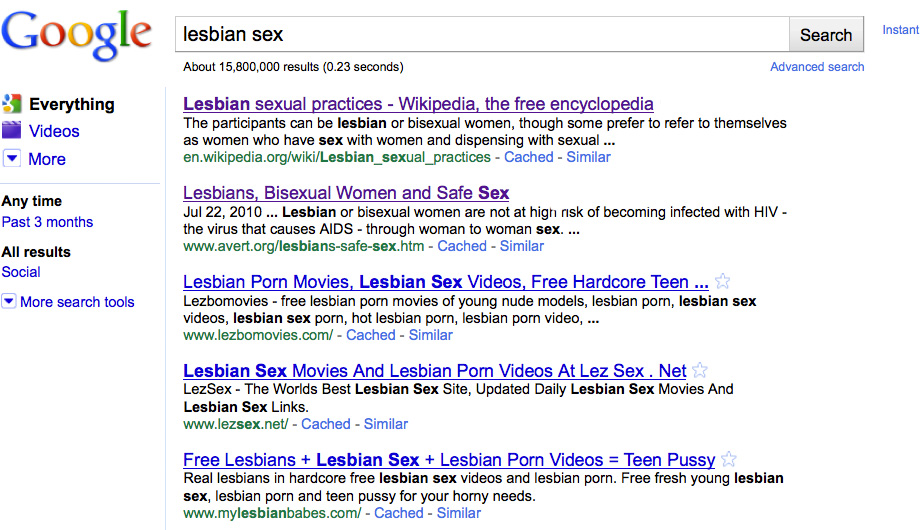 Google Instant Debuts, Instantly Excludes Lesbians Autostraddle picture