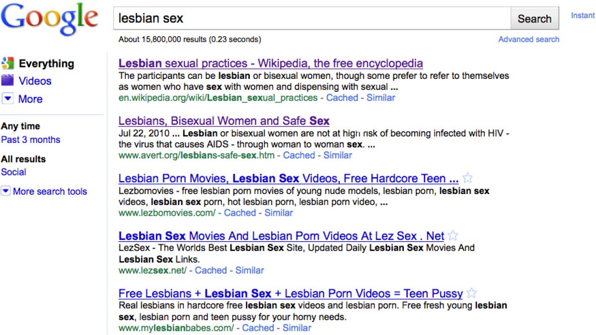 Google Instant Debuts, Instantly Excludes Lesbians | Autostraddle