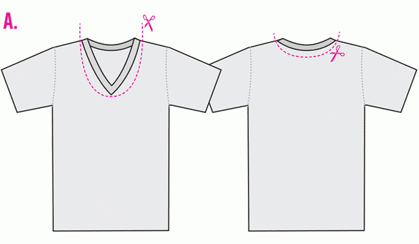 How To Cut Up Your T Shirt Diy Style Autostraddle