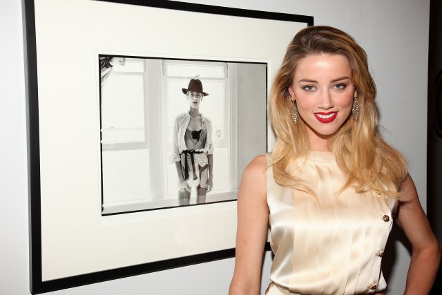 BEVERLY HILLS, CA - AUGUST 11: ***EXCLUSIVE*** Amber Heard attends photographer Tasya Van Ree's new exhibition "Untitled Project" opening at the Celebrity Vault on August 11, 2010 in Beverly Hills, California. (Photo by Brian To/FilmMagic)