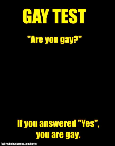 Picture gay test you are The Ultimate