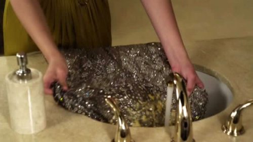 Her puke is so yellow