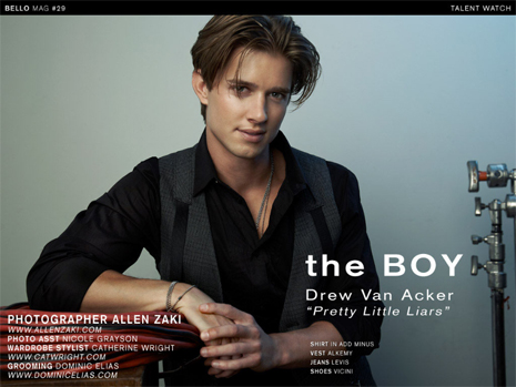 Picture About Male Model Drew Van Acker Captured by Allen Zaki 2