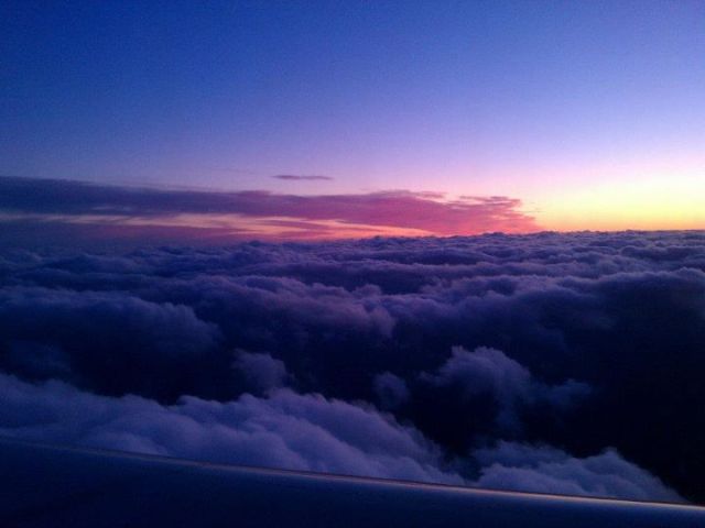 my plane pic clouds