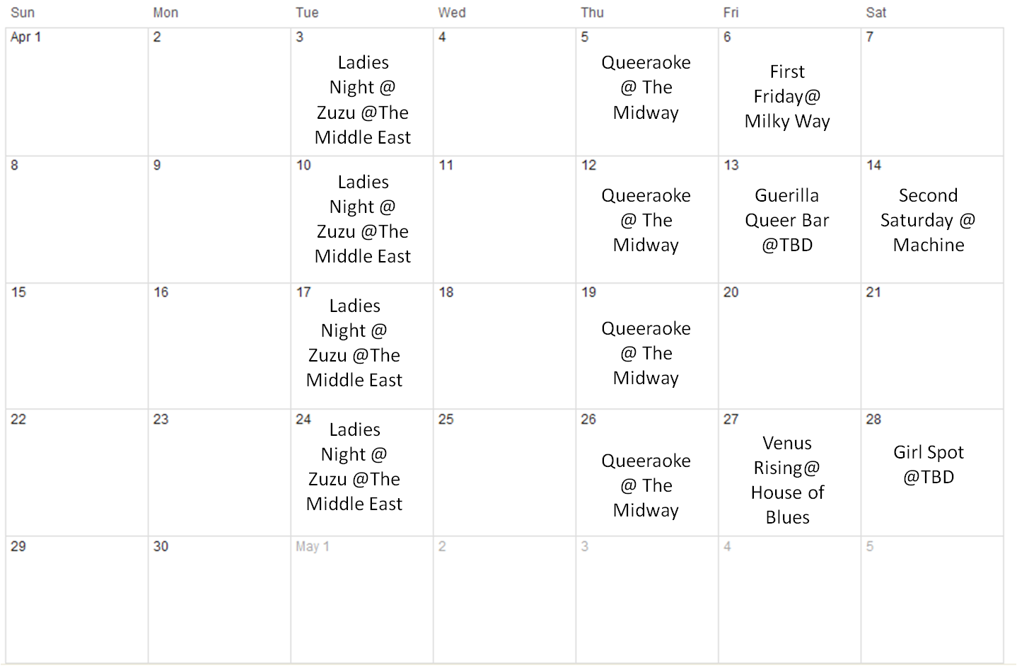 Queer Girl City Guide Boston, MA Autostraddle