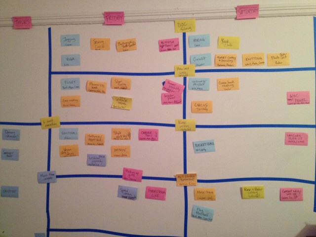 wall schedule