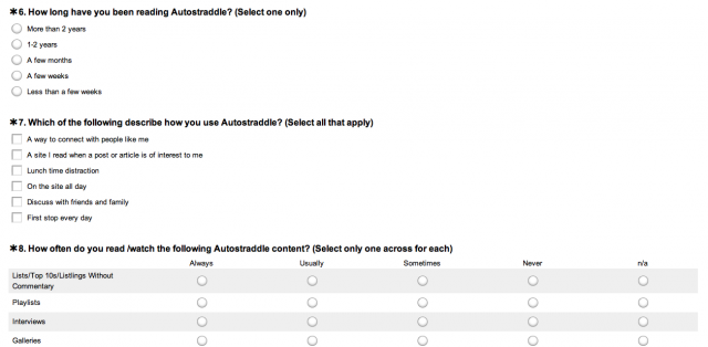2012 autostraddle reader survey