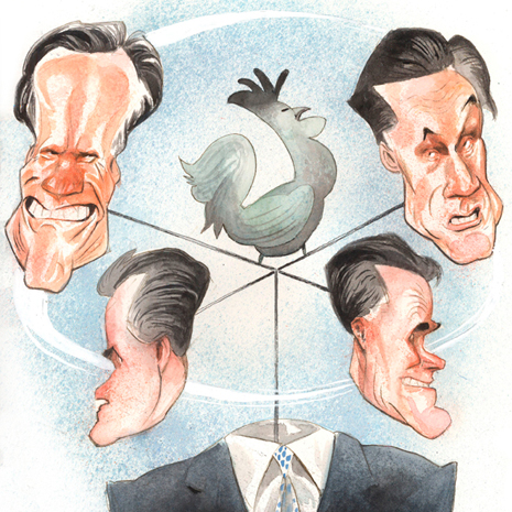 romney is a cock with many heads and opinions