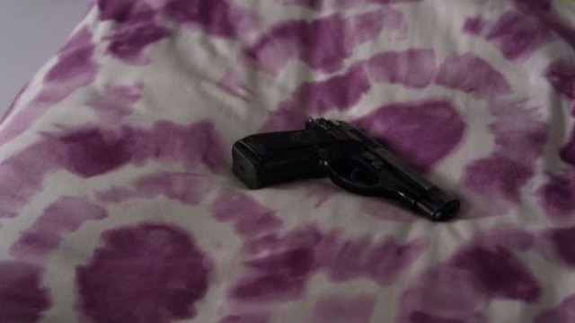 particularly guns on beds