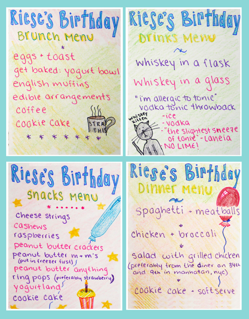 riesebdaymenu