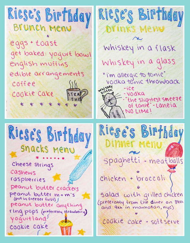 riesebdaymenu