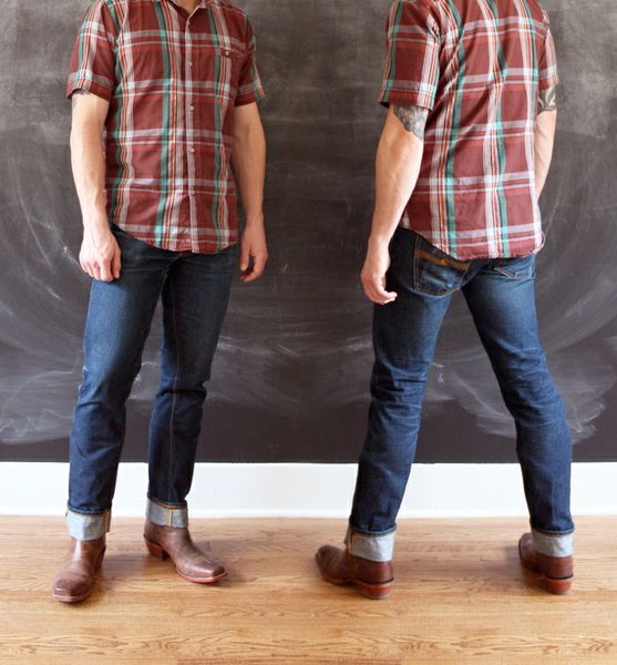 Cuffed jeans with cowboy boots sale