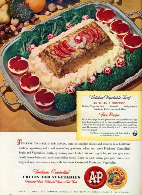 19 Horrifying Thanksgiving Dinner Ideas From Vintage Food Ads | Autostraddle
