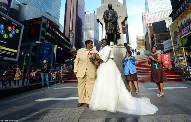 renee chris wiley wedding times square