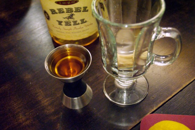 measuring bourbon