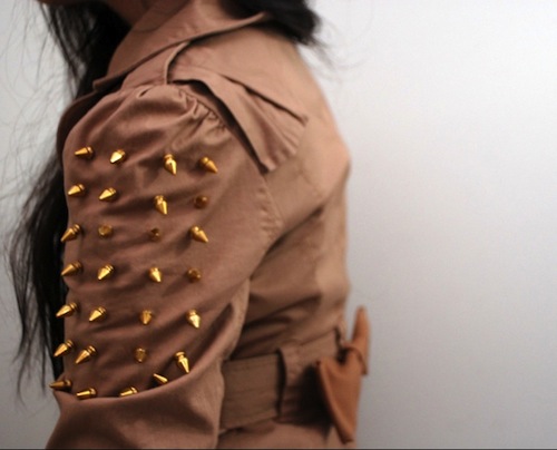 diy spiked bow trench