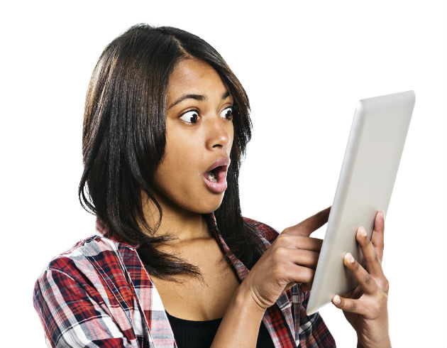 Be safe with your mobile data to avoid making this face at your iPad, via mensfitness.com.