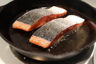 fish in pan