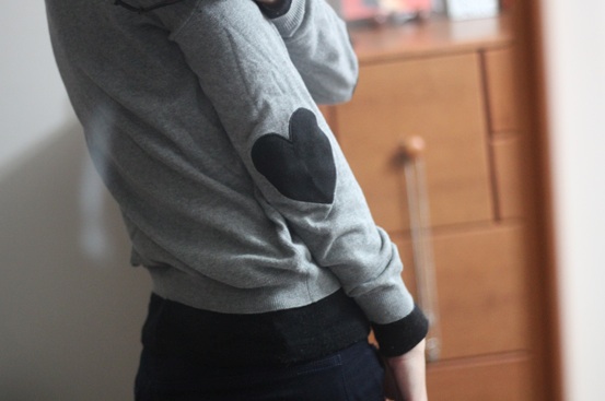 heart elbow patch
