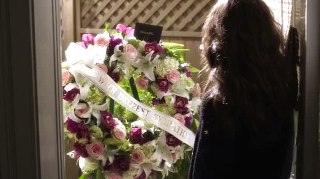 alternatively spencer should probably grab some of those roses to make a nice floral arrangement