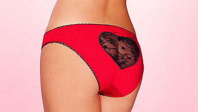 LACE HEART PANTY PLUS