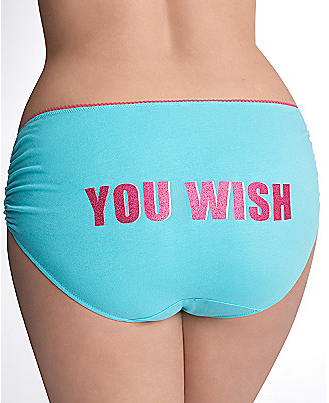 Cacique You Wish ruched cotton hipster panty