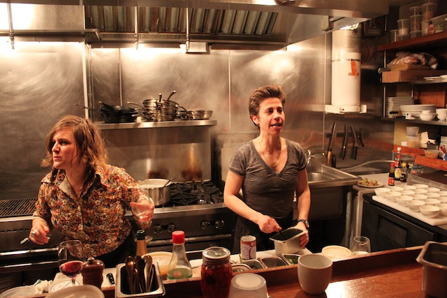 deanna and betsy in the kitchen at One Table