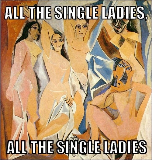 Pablo Picasso, “Les Demoiselles d’Avignon”/Beyonce, “Single Ladies”