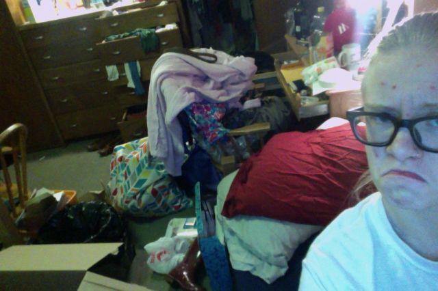 Exhibit A: Before & during the packing process