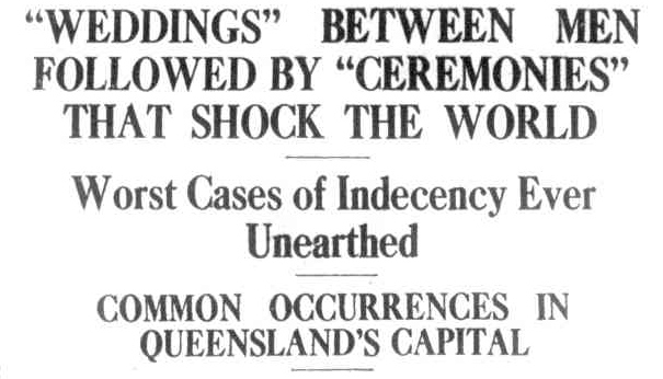 1932 headlines on gay marriage