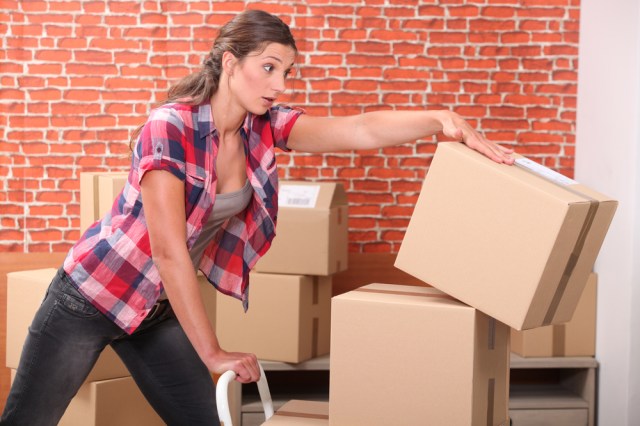 Should have hired movers. Good job on the plaid, though. via {Shutterstock}