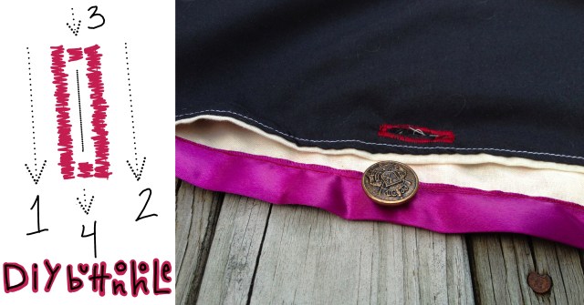 see this buttonhole? i made it myself!