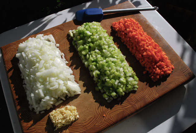 When in doubt, mondrian mirepoix.