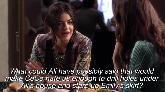 She could have said "Emily wears crotchless panties"