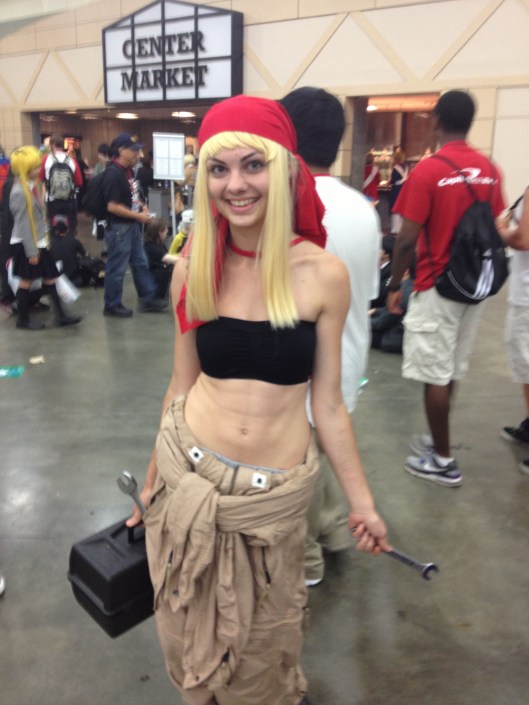 Cosplayer as Winry Rockbell from Fullmetal Alchemist