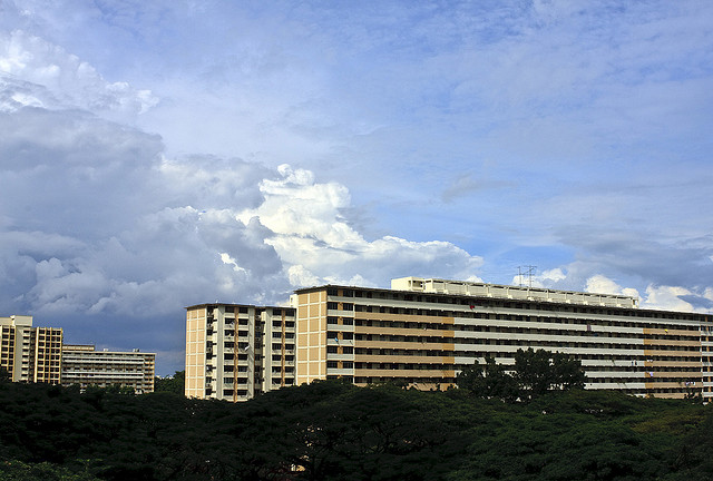 Government-built HDB flats, in which 80% of Singaporean residents live via Greh Fox / Flickr