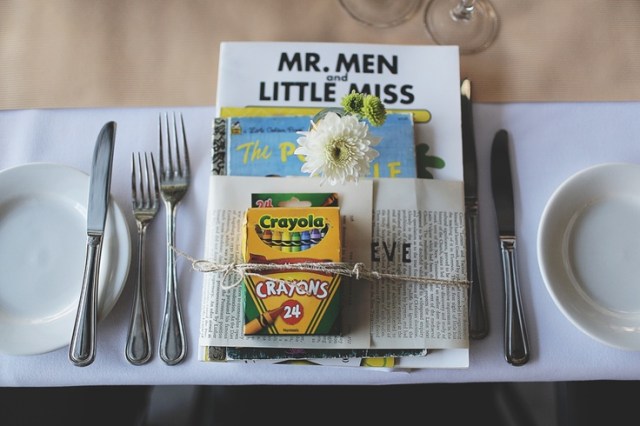 entertaining the children at a literary wedding via rock and roll brides