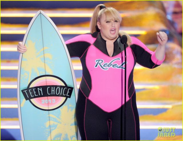 Rebel Wilson wins the day. (Via just jared)