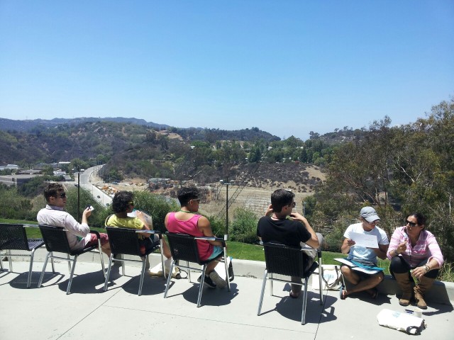 Enjoying the L.A. construction smog via Miguel M. Morales's The Latino Writer