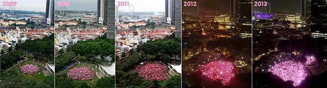 Pink Dot, a growing annual gathering of LGBTQ people & straight allies via Pink Dot SG