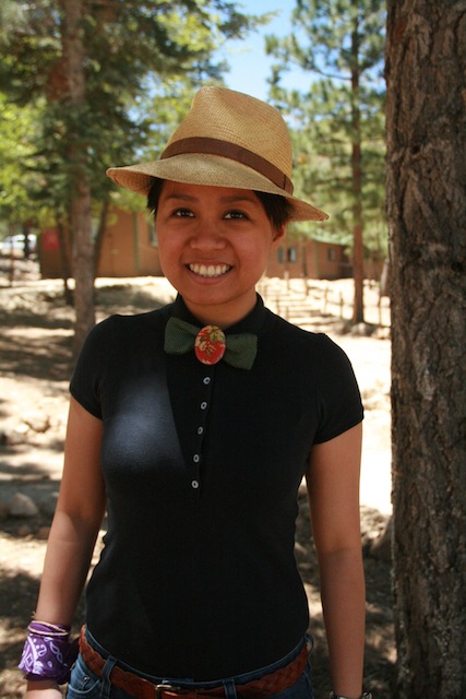 Mel, 26, at A-Camp in May 2013