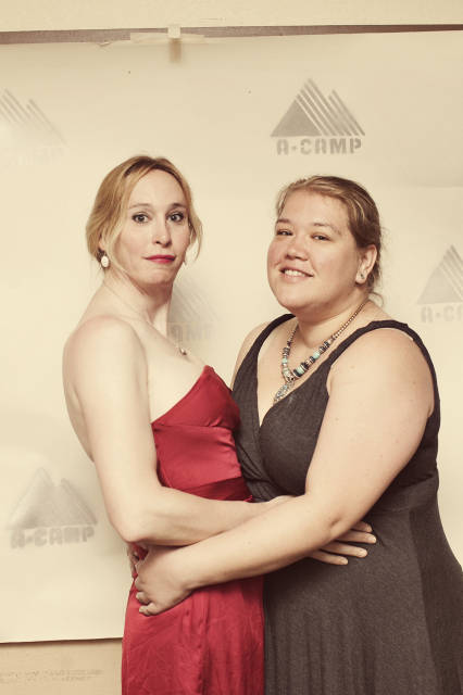 shelby and hilly at the a-camp dance